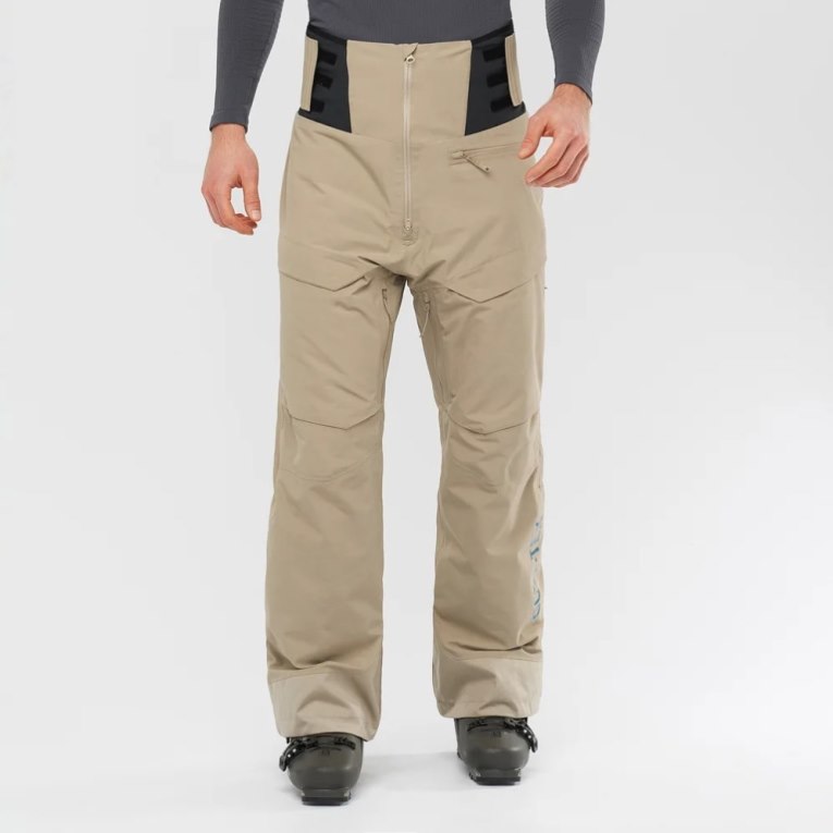 Pantalones De Esquí Salomon Gravity Gore Tex Hombre Kaki | MX BCTP975